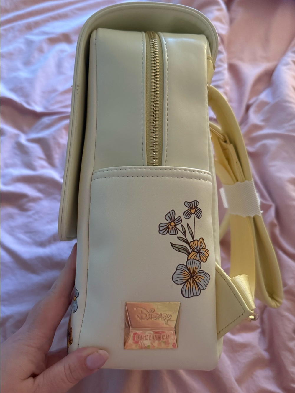 Boxlunch Exclusive Beauty and The Beast Belle & Phillipe Floral Backpack - Picture 2 of 5